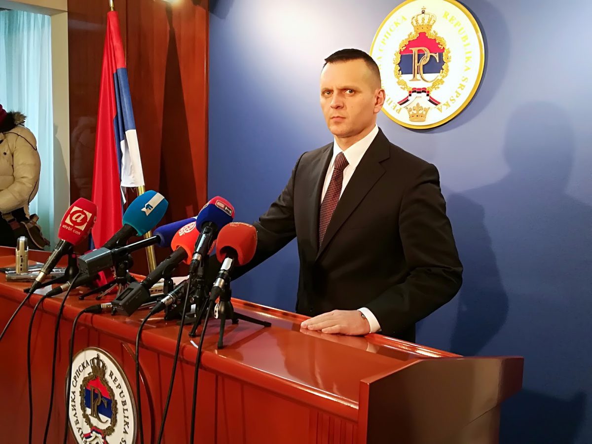 Ministar unutrašnjih poslova Republike Srpske Dragan Lukač