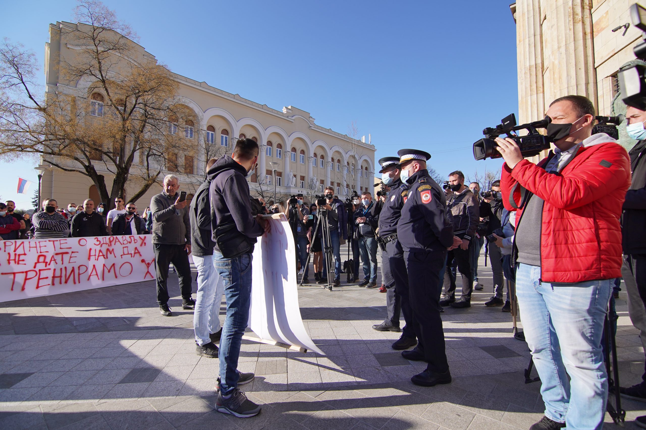 Protesti ugostitelja 29.april 2021. godine / FOTO: GERILA