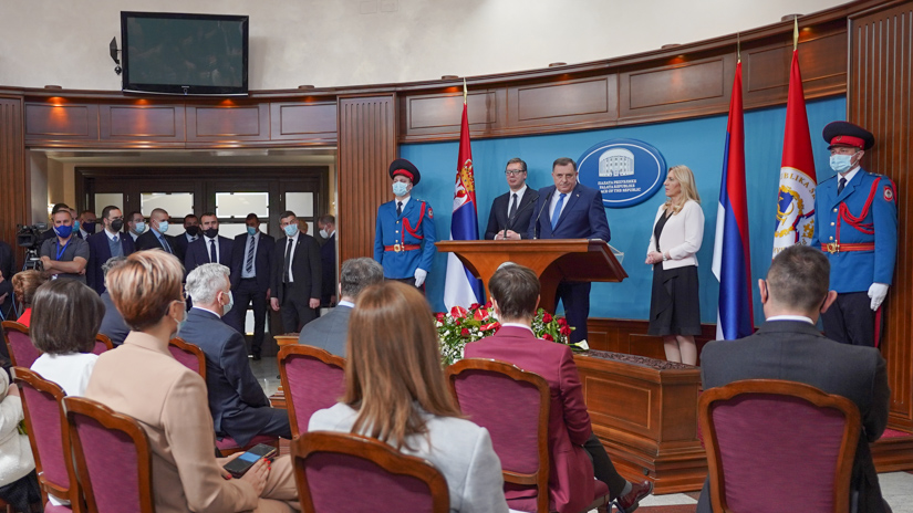 Sastanak delegacija Srpske i Srbije / FOTO: GERILA