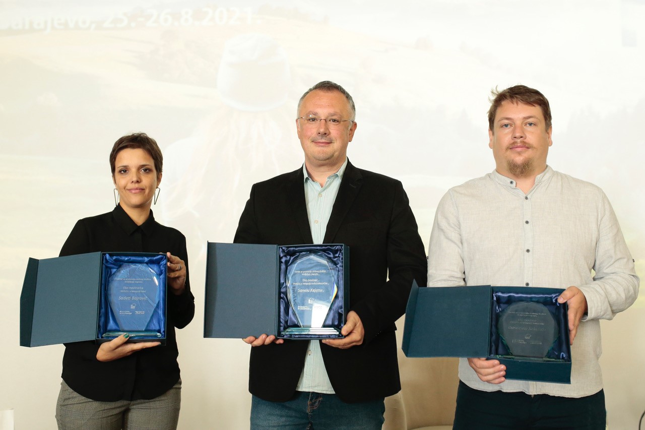 Sadeta Bajrović, Sanel Kajan i Davorin Sekulić dobitnici nagrade „Eko novinar/ka“