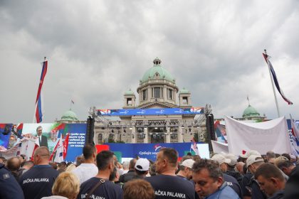 Vučićev miting u Beogradu