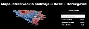 Mapa istraživačkih sadržaja u Bosni i Hercegovini - baner