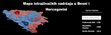 Mapa istraživačkih sadržaja u Bosni i Hercegovini baner